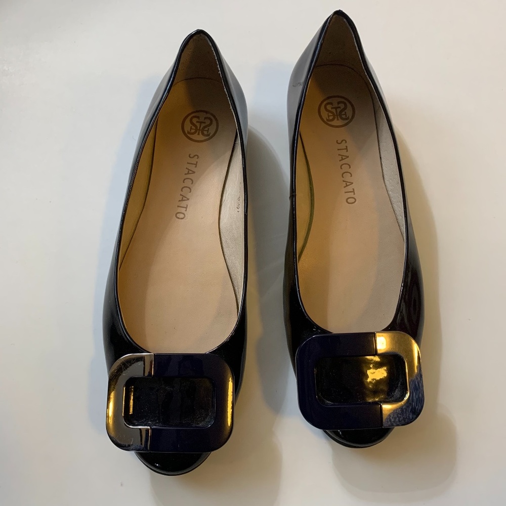 Staccato Buckle Flats